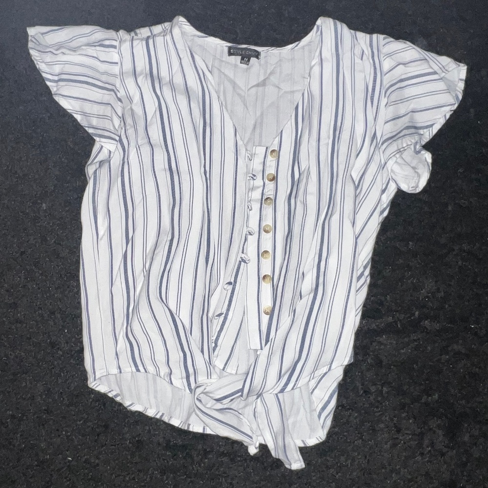 Button up striped shirt